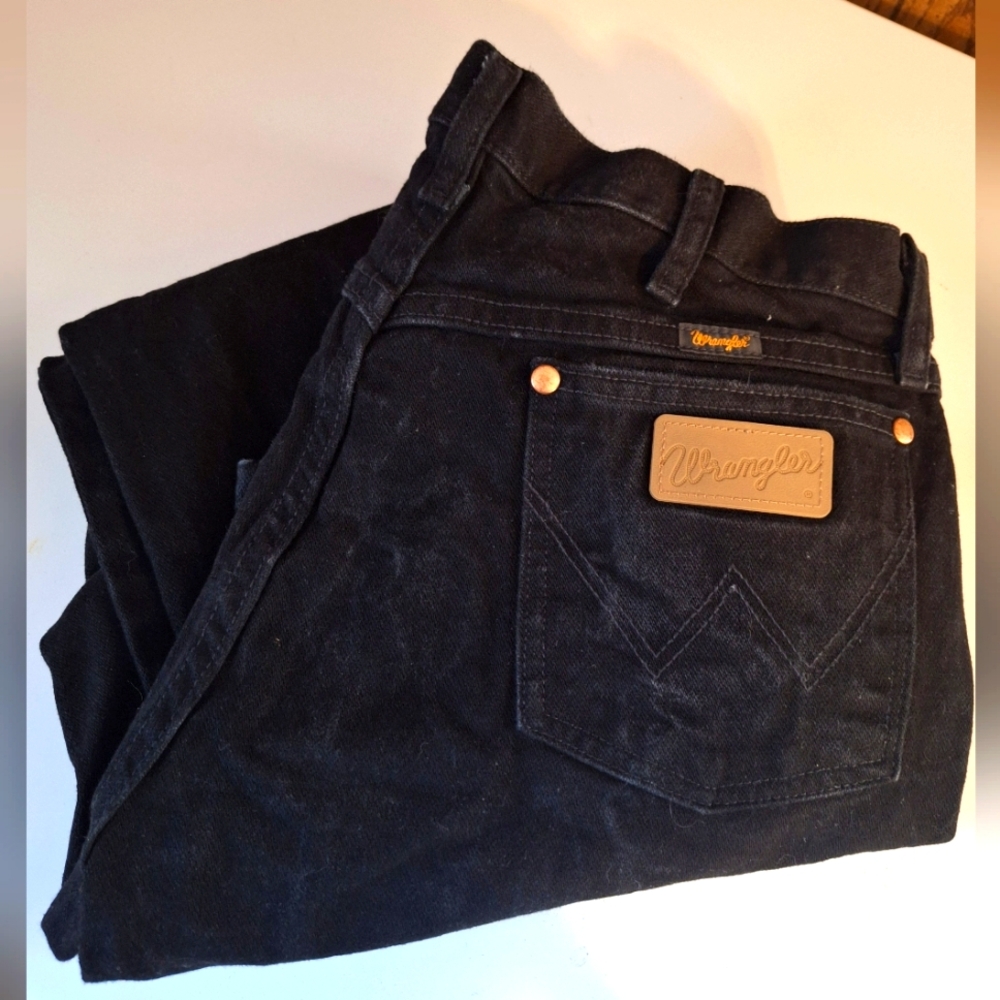Men's Wrangler black jeans